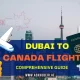 Dubai to Canada Flight: Comprehensive Guide