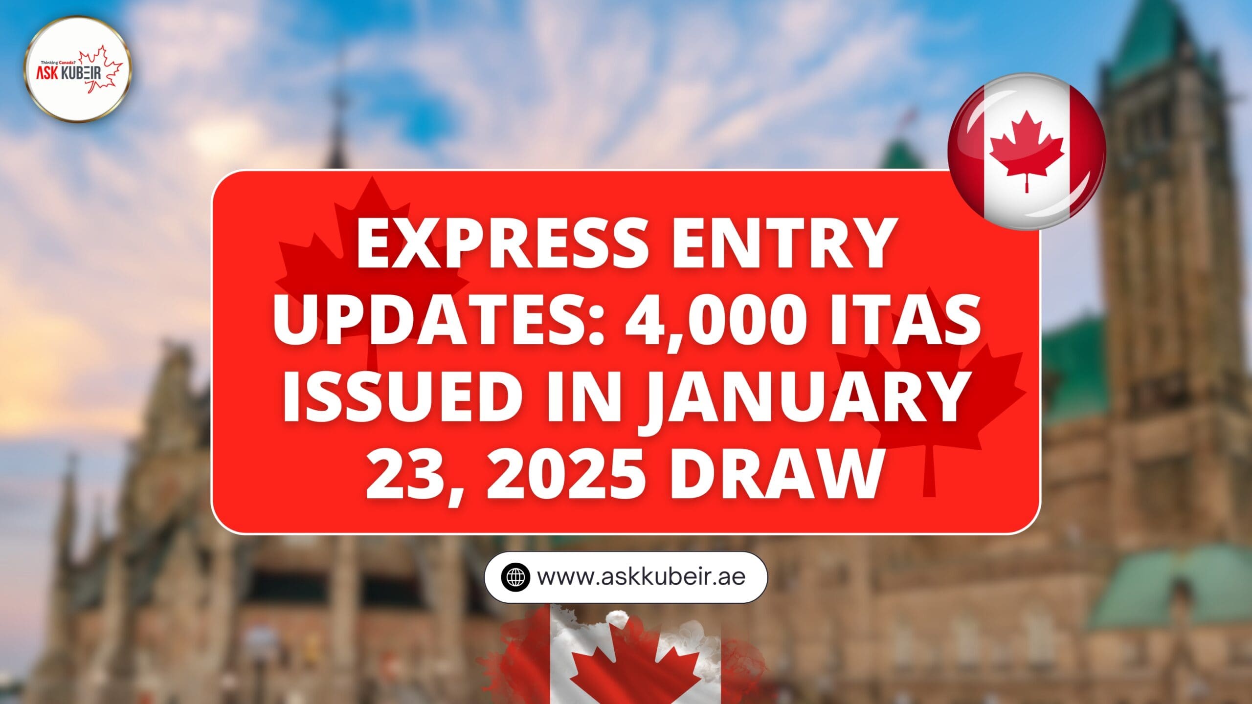 Express Entry Updates: 4,000 ITAs Issued in January 23, 2025 Draw