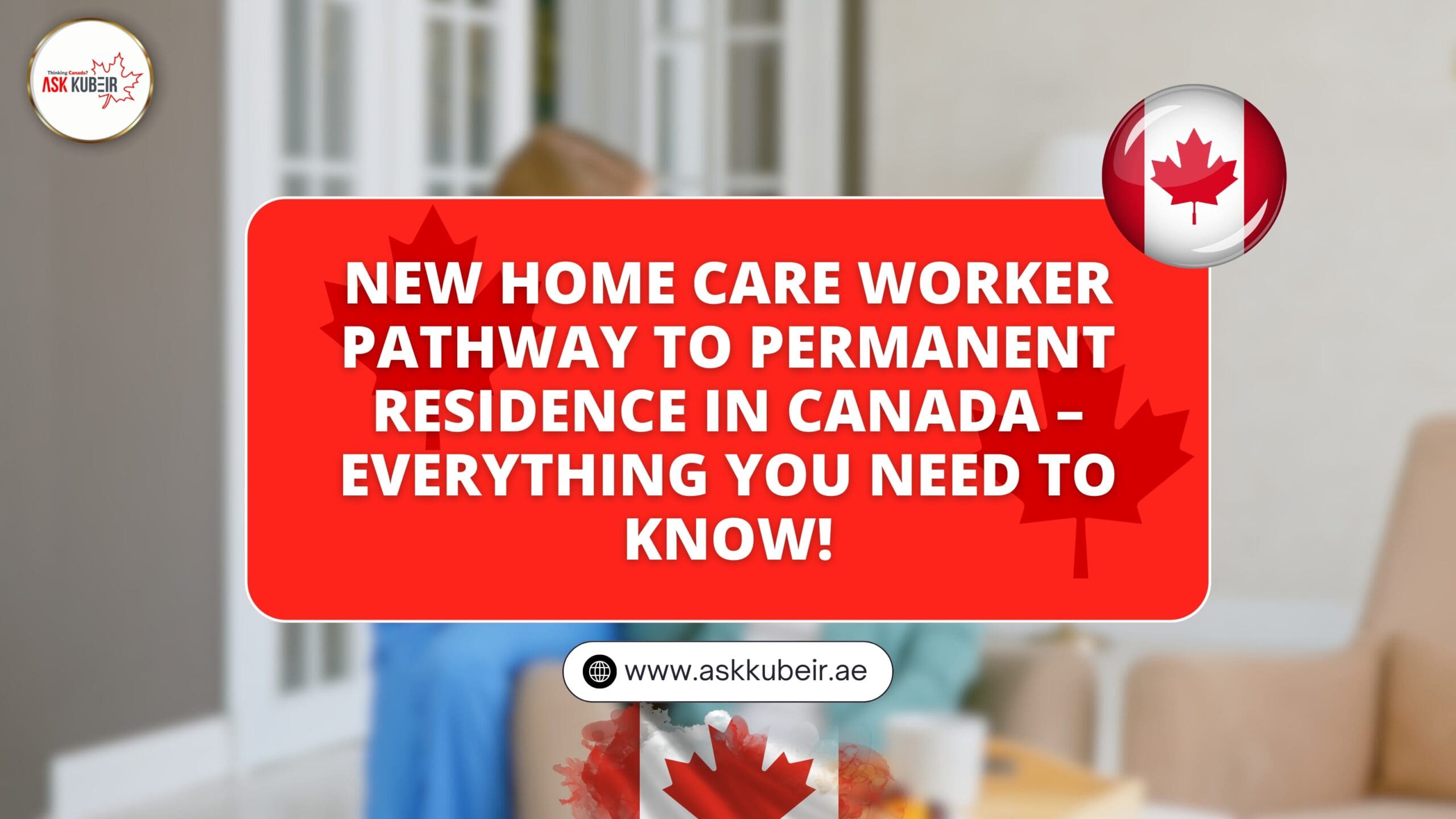 Home Care Worker assisting an elderly person in a residential setting.