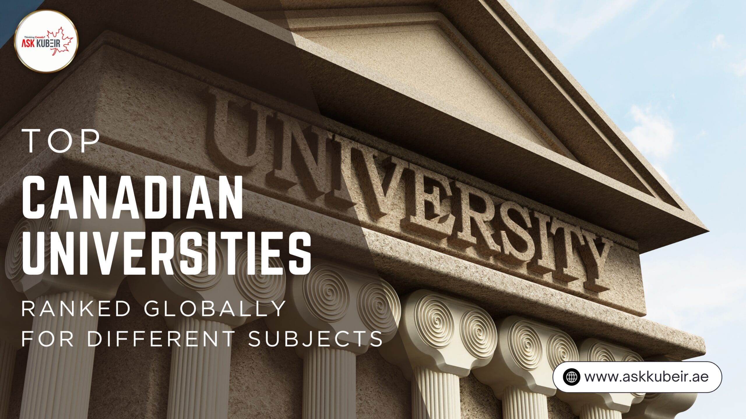 Top Canadian Universities Ranked Globally for Different Subjects